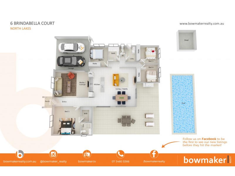 6 Brindabella Court, North Lakes QLD 4509 Floorplan
