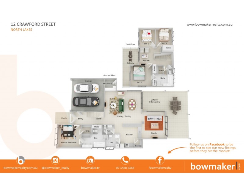 12 Crawford Street, North Lakes QLD 4509 Floorplan