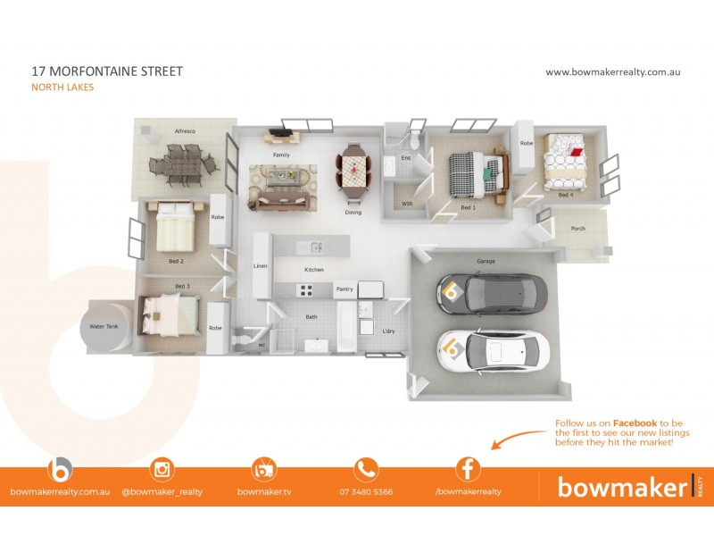17 Morfontaine Street, North Lakes QLD 4509 Floorplan