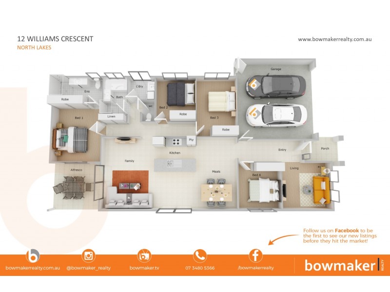 12 Williams Crescent, North Lakes QLD 4509 Floorplan