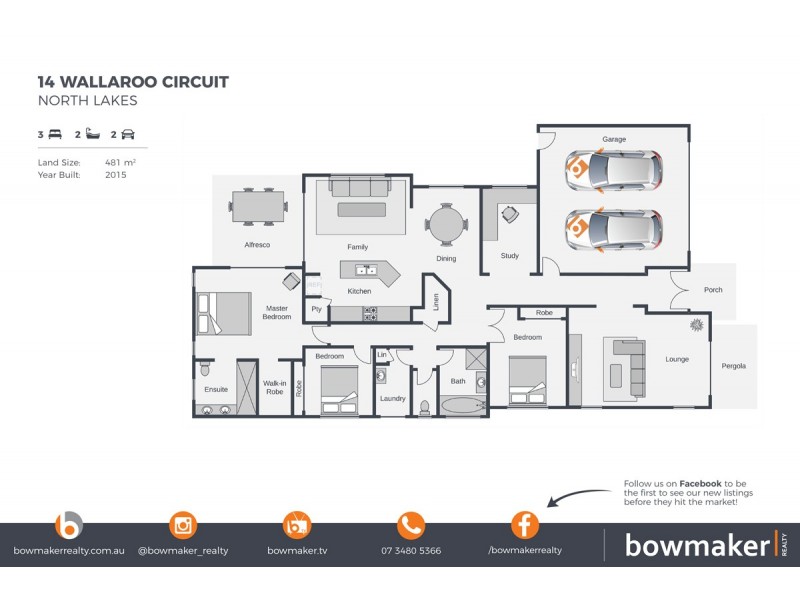 14 Wallaroo Circuit, North Lakes QLD 4509 Floorplan