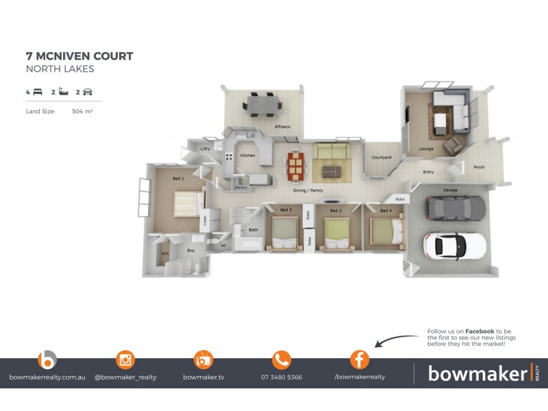 7 McNiven Court, North Lakes QLD 4509 Floorplan