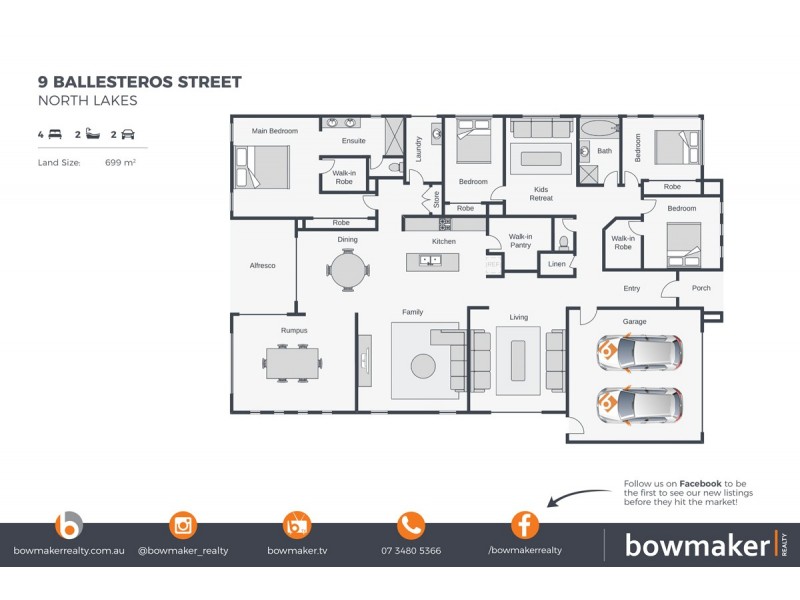 9 Ballesteros Street, North Lakes QLD 4509 Floorplan