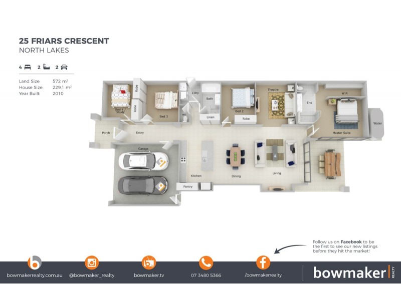 25 Friars Crescent, North Lakes QLD 4509 Floorplan