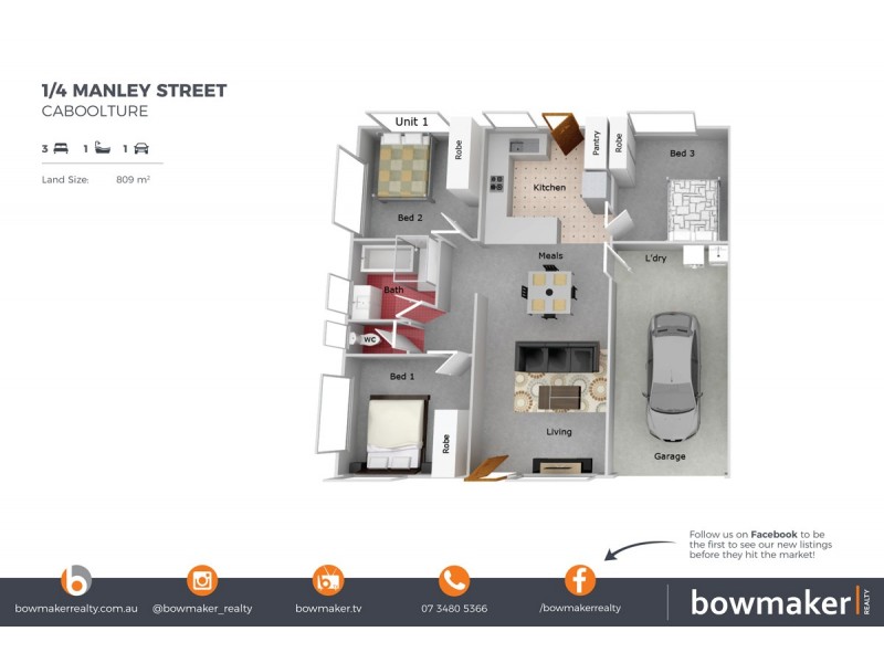 1/4 Manley Street, Caboolture QLD 4510 Floorplan