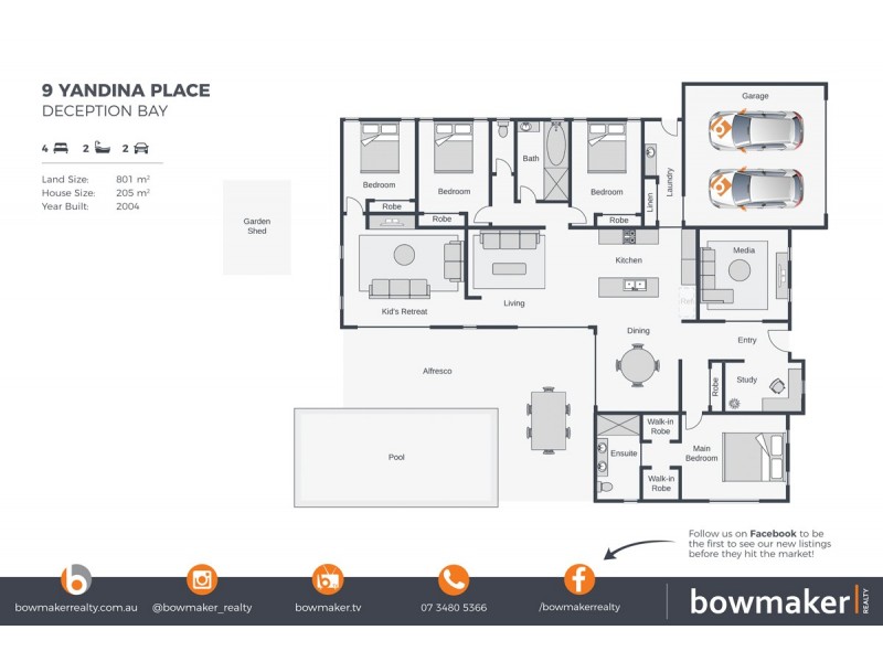 9 Yandina Place, Deception Bay QLD 4508 Floorplan