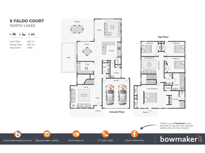 8 Faldo Court, North Lakes QLD 4509 Floorplan