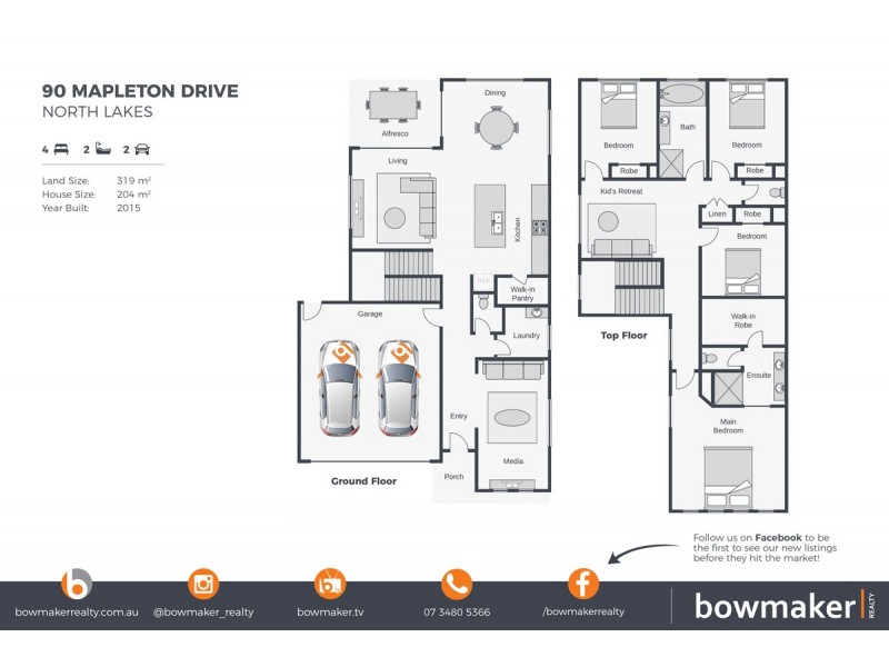 90 Mapleton Drive, North Lakes QLD 4509 Floorplan