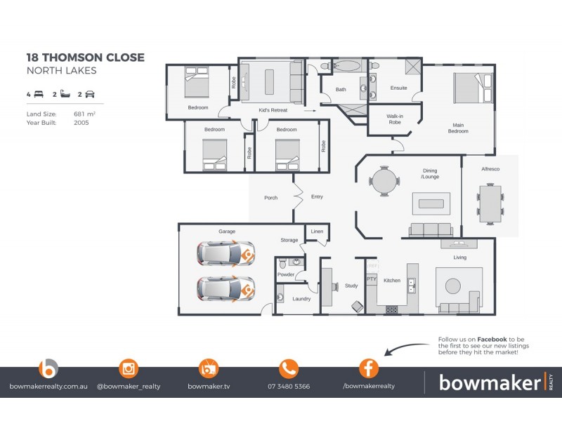 18 Thomson Close, North Lakes QLD 4509 Floorplan
