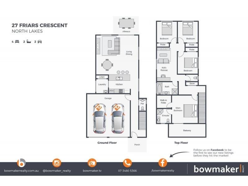 27 Friars Crescent, North Lakes QLD 4509 Floorplan