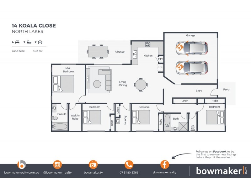 14 Koala Close, North Lakes QLD 4509 Floorplan