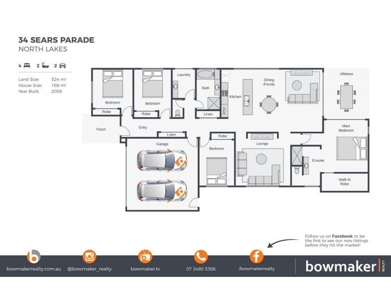 34 Sears Parade, North Lakes QLD 4509 Floorplan
