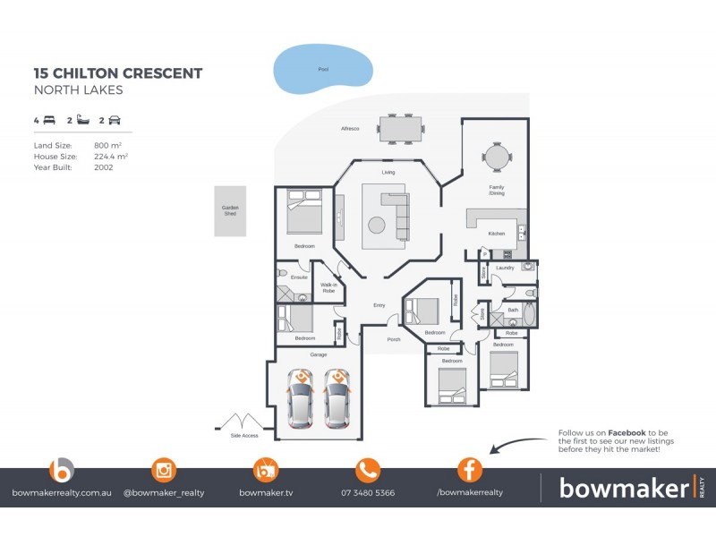 15 Chilton Crescent, North Lakes QLD 4509 Floorplan