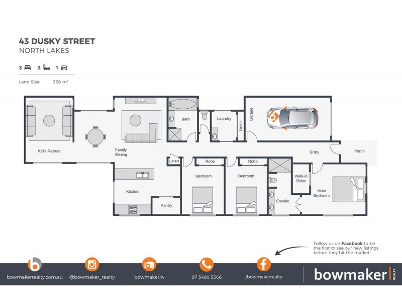 43 Dusky Street, North Lakes QLD 4509 Floorplan