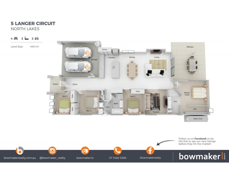 5 Langer Circuit, North Lakes QLD 4509 Floorplan