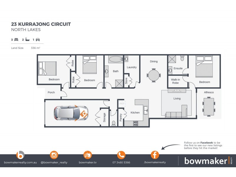 23 Kurrajong Circuit, North Lakes QLD 4509 Floorplan