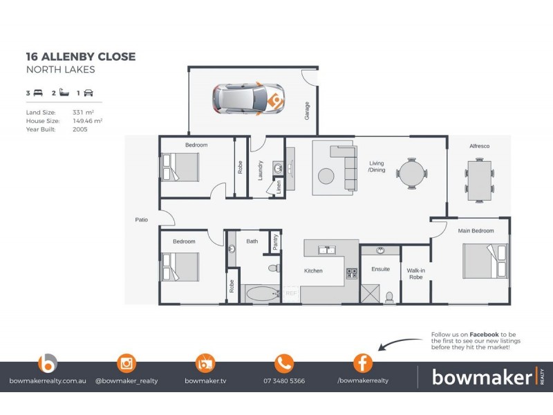 16 Allenby Close, North Lakes QLD 4509 Floorplan