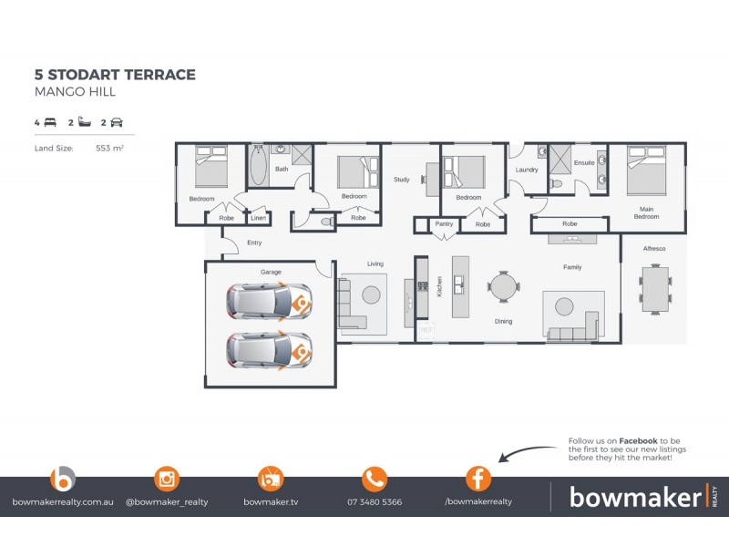 5 Stodart Terrace, Mango Hill QLD 4509 Floorplan