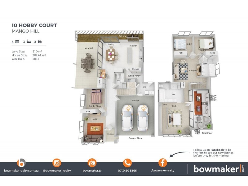 10 Hobby Court, Mango Hill QLD 4509 Floorplan
