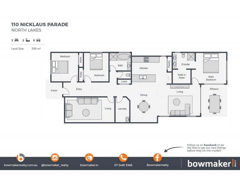 110 Nicklaus Parade, North Lakes QLD 4509 Floorplan