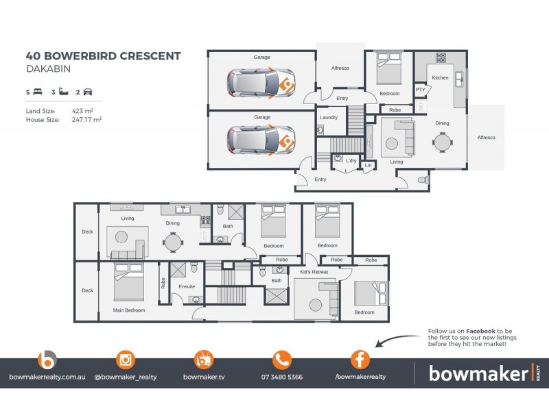 40 Bowerbird Crescent, Dakabin QLD 4503 Floorplan