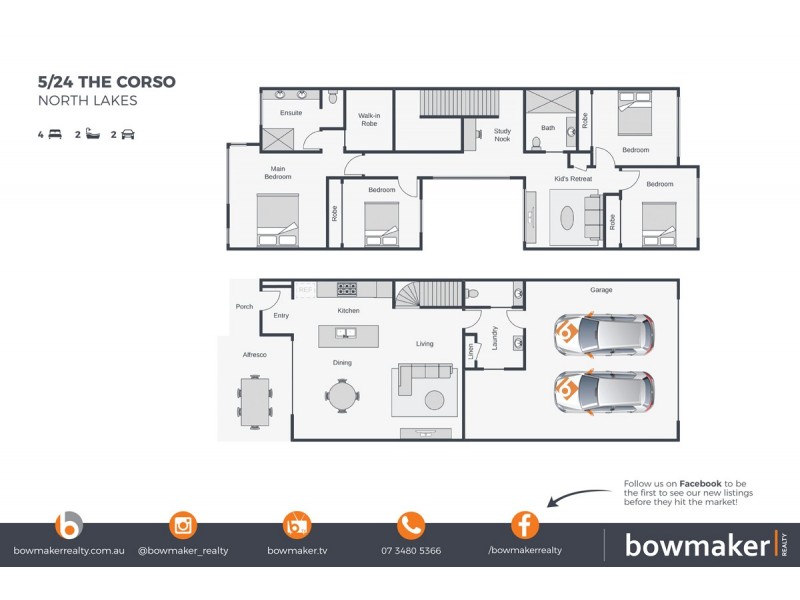 5/24 The Corso, North Lakes QLD 4509 Floorplan