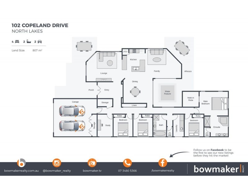 102 Copeland Drive, North Lakes QLD 4509 Floorplan