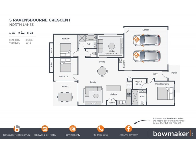 5 Ravensbourne Crescent, North Lakes QLD 4509 Floorplan
