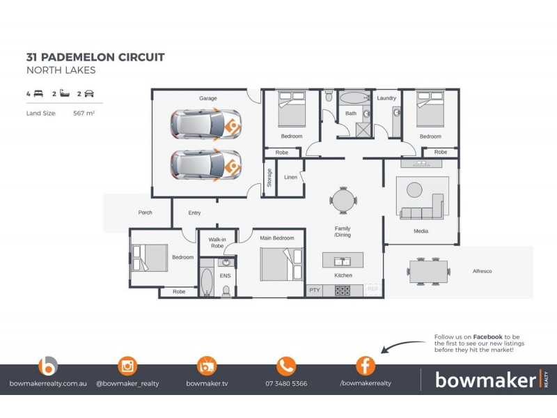 31 Pademelon Circuit, North Lakes QLD 4509 Floorplan