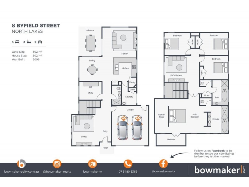 8 Byfield Street, North Lakes QLD 4509 Floorplan
