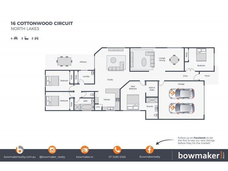 16 Cottonwood Circuit, North Lakes QLD 4509 Floorplan