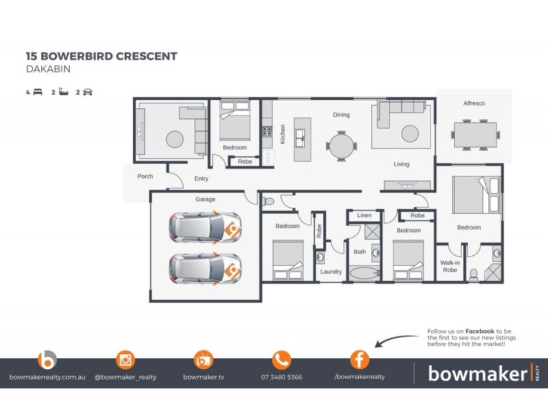 15 Bowerbird Crescent, Dakabin QLD 4503 Floorplan