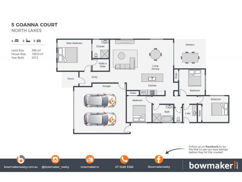 5 Goanna Court, North Lakes QLD 4509 Floorplan