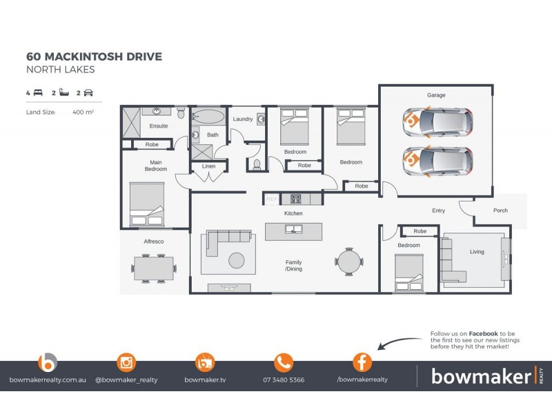 60 Mackintosh Drive, North Lakes QLD 4509 Floorplan