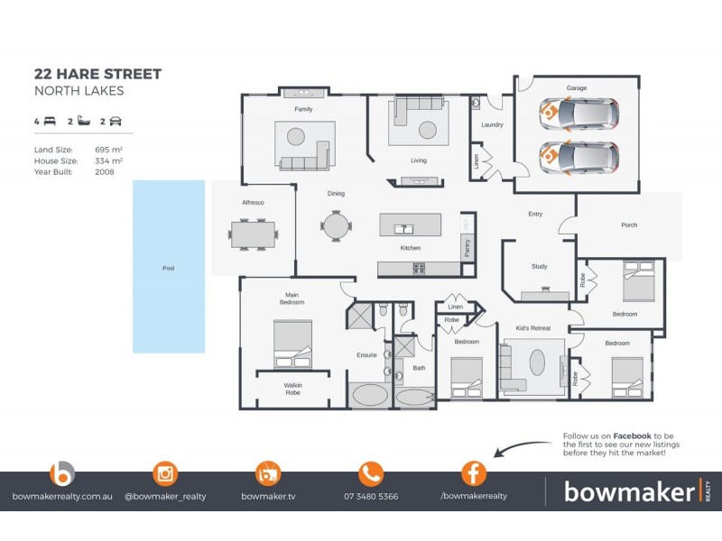 22 Hare Street, North Lakes QLD 4509 Floorplan