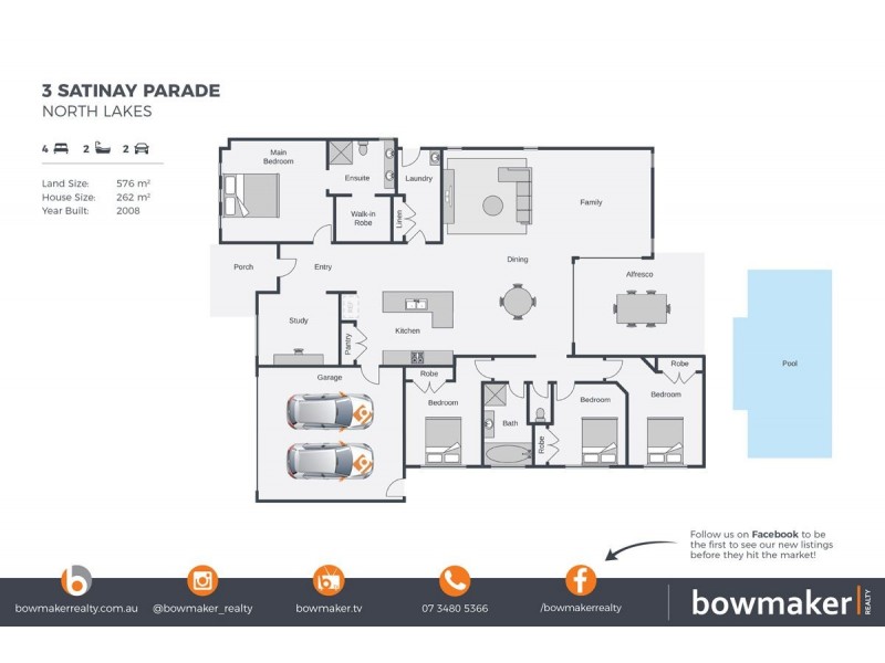 3 Satinay Parade, North Lakes QLD 4509 Floorplan