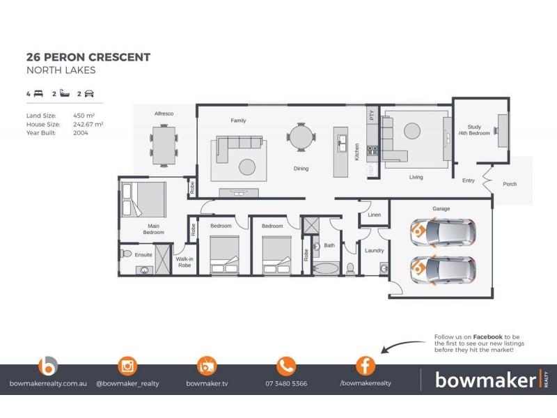 26 Peron Crescent, North Lakes QLD 4509 Floorplan
