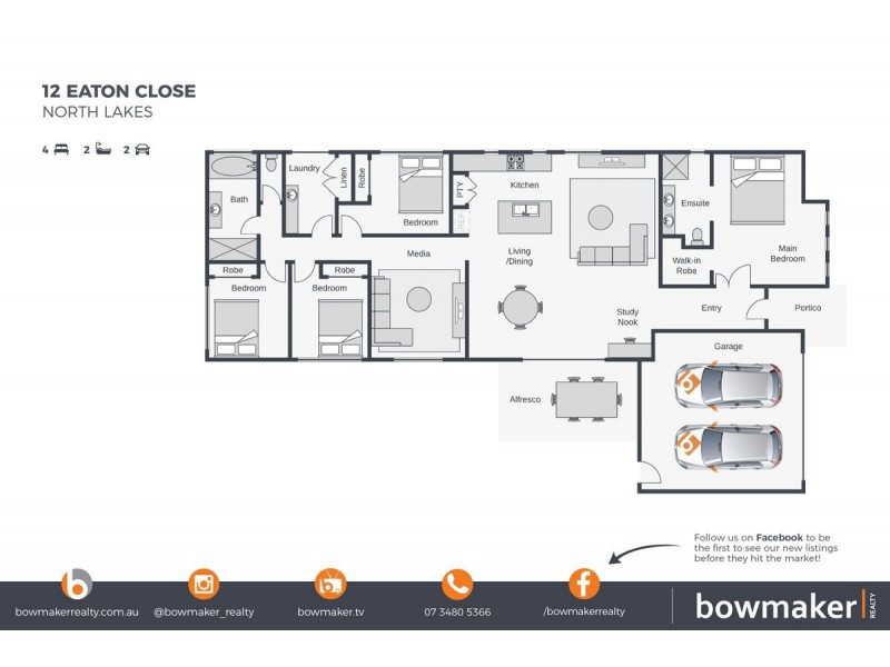 12 Eaton Close, North Lakes QLD 4509 Floorplan