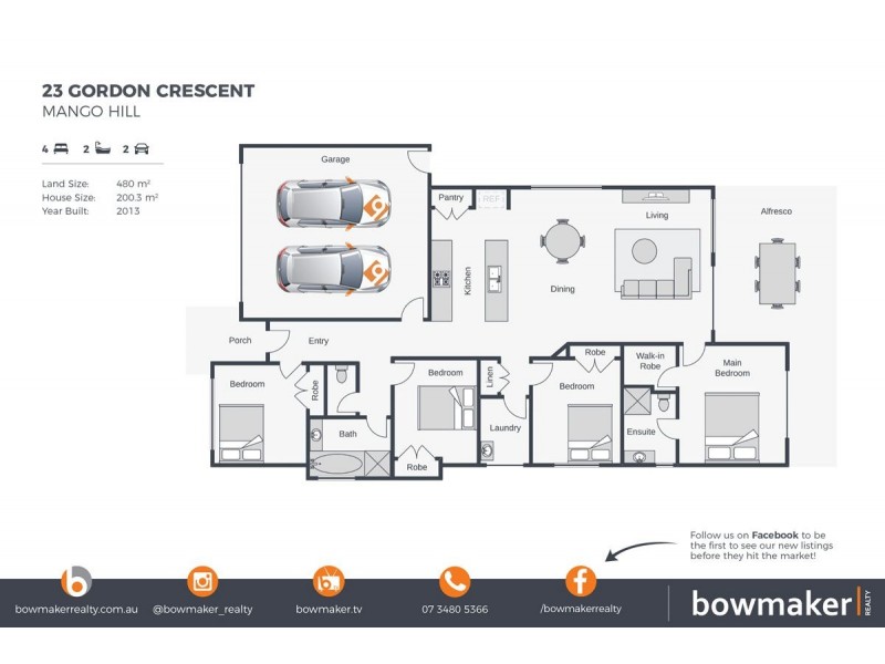 23 Gordon Crescent, Mango Hill QLD 4509 Floorplan