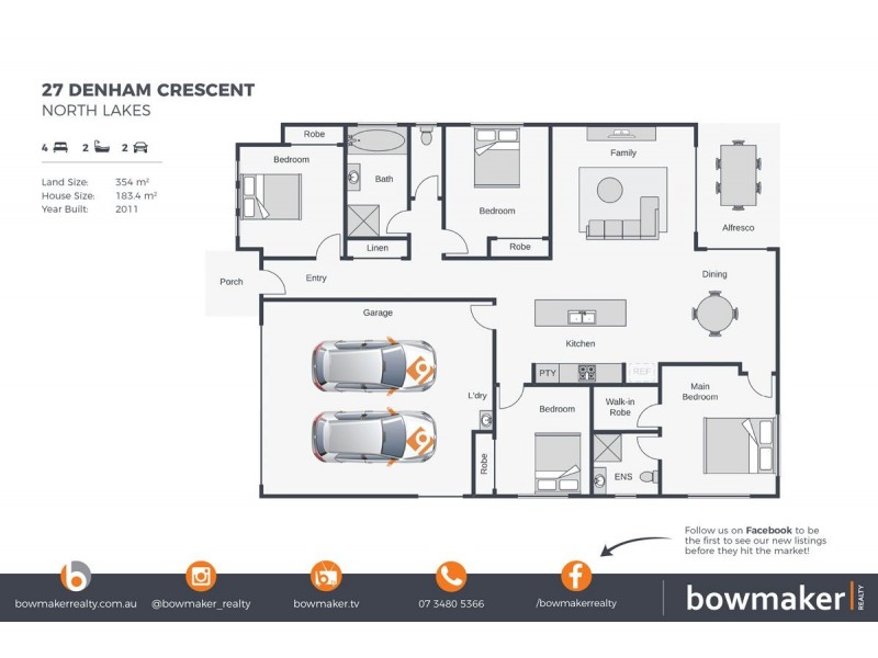 27 Denham Crescent, North Lakes QLD 4509 Floorplan