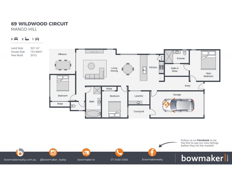 69 Wildwood Circuit, Mango Hill QLD 4509 Floorplan