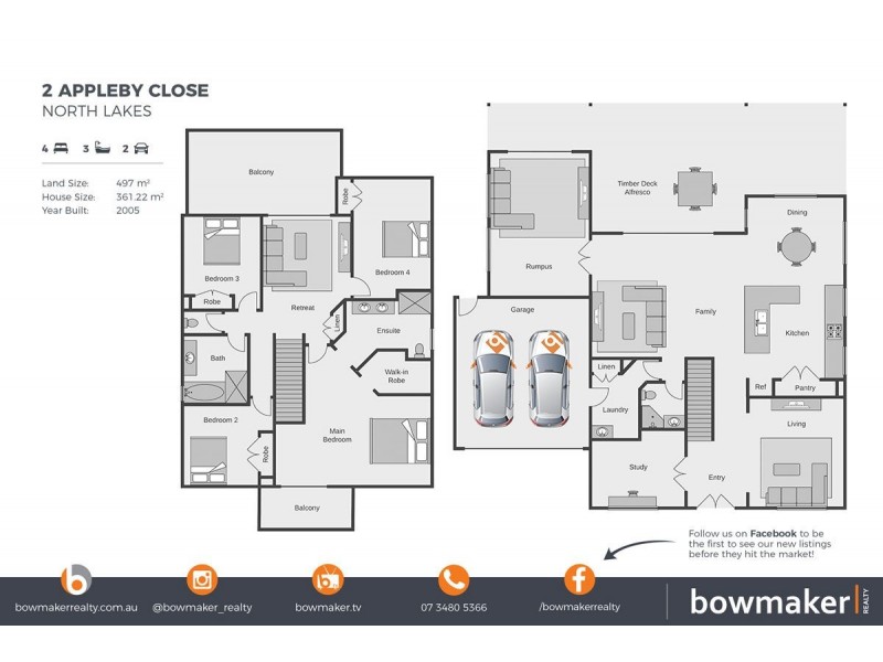 2 Appleby Close, North Lakes QLD 4509 Floorplan