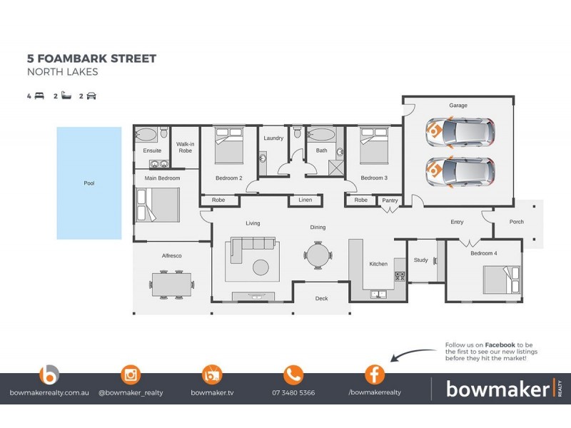 5 Foambark Street, North Lakes QLD 4509 Floorplan