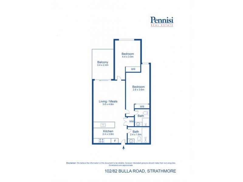 102/82 Bulla Road, Strathmore VIC 3041 Floorplan
