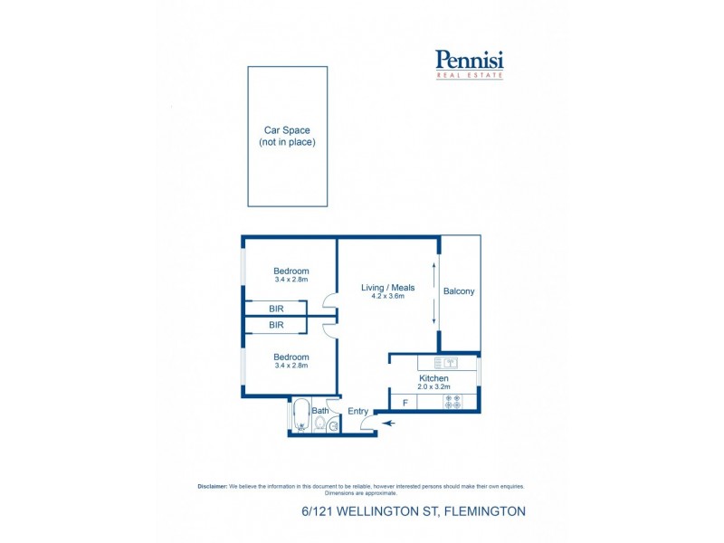 6/121 Wellington Street, Flemington VIC 3031 Floorplan
