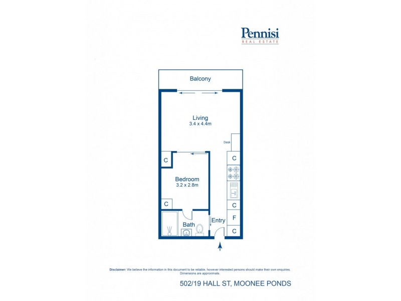 502/19 Hall Street, Moonee Ponds VIC 3039 Floorplan
