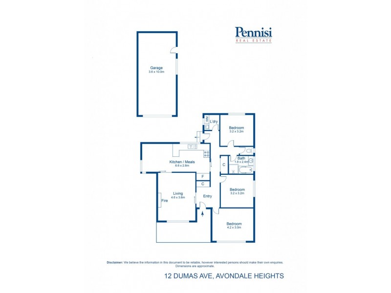 12 Dumas Avenue, Avondale Heights VIC 3034 Floorplan