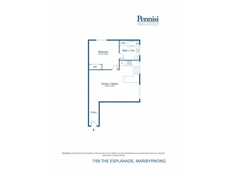 7/59 The Esplanade, Maribyrnong VIC 3032 Floorplan