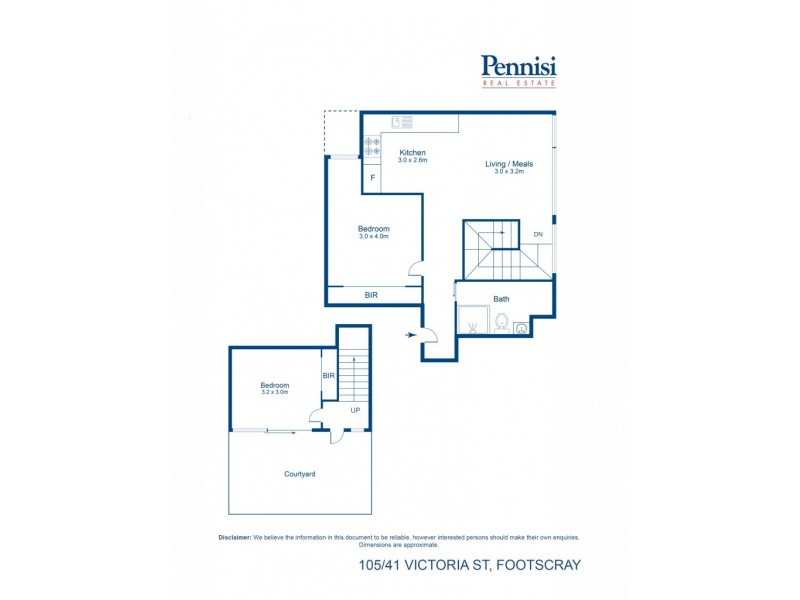 105/41 Victoria Street, Footscray VIC 3011 Floorplan