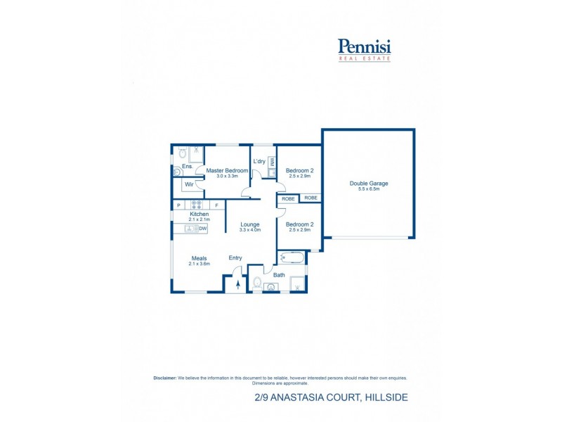 2/9 Anastasia Court, Hillside VIC 3037 Floorplan